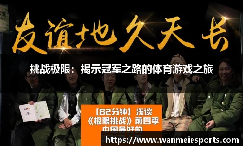 挑战极限：揭示冠军之路的体育游戏之旅